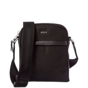 Hugo Boss Highway N Ns Zip Leather-Trim Reporter Bag